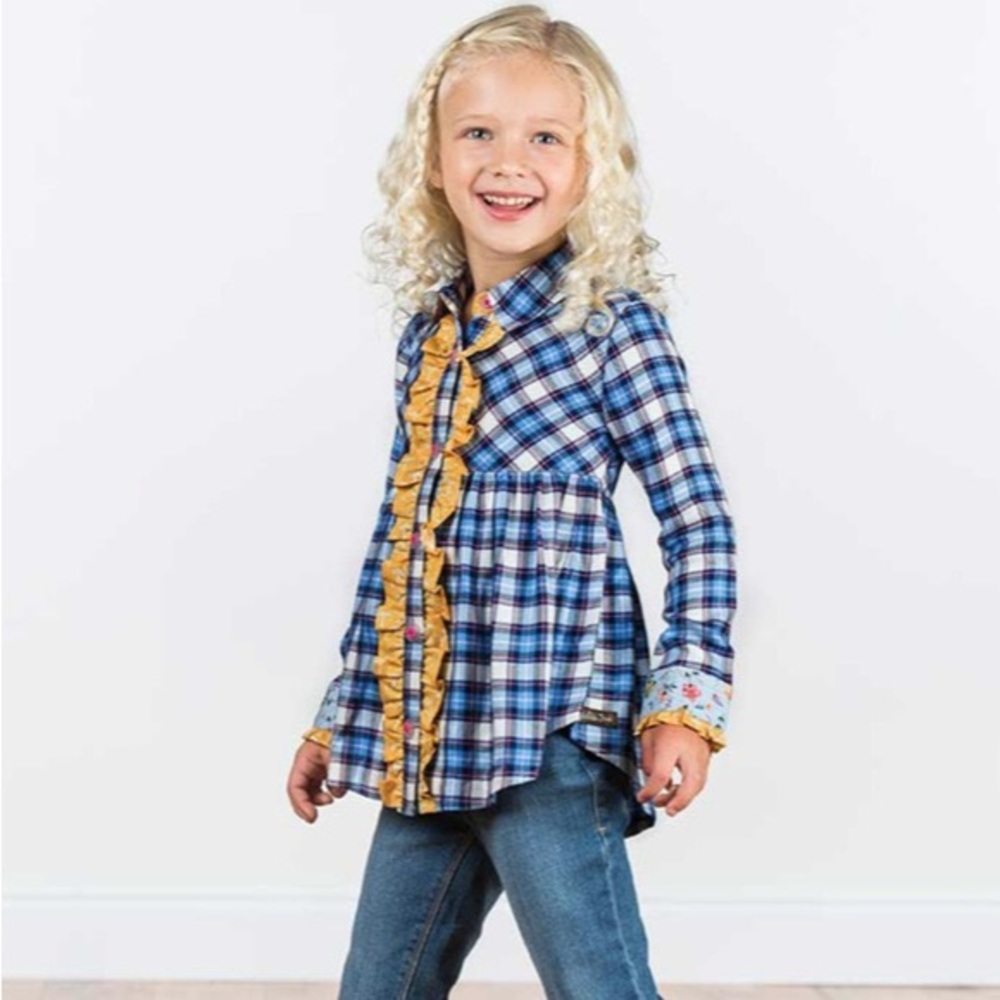 Matilda Jane Floating Away Plaid Tunic